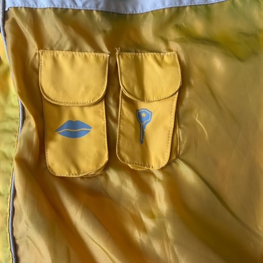 Natural Reflections Mustard Hooded Rain Jacket 1X NWT | Lightweight Utility - Picture 8 of 13